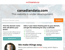 Tablet Screenshot of canadiandata.com